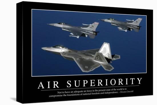 Air Superiority: Inspirational Quote and Motivational Poster-null-Premier Image Canvas