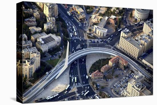 Air View of the Calatrava Bridge.-Stefano Amantini-Premier Image Canvas