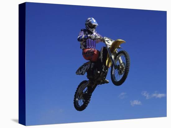 Airborne Motorcyclist-null-Premier Image Canvas