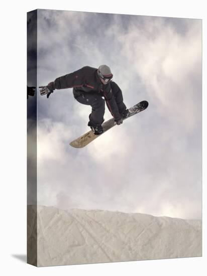 Airborne Snowboarder-null-Premier Image Canvas