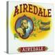 Airedale Brand Cigar Box Label-Lantern Press-Stretched Canvas