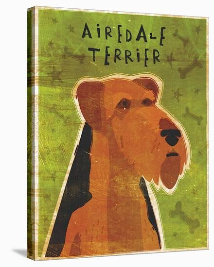 Airedale Terrier-John Golden-Stretched Canvas