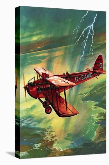 Airliner Struck by Lightning-English School-Premier Image Canvas