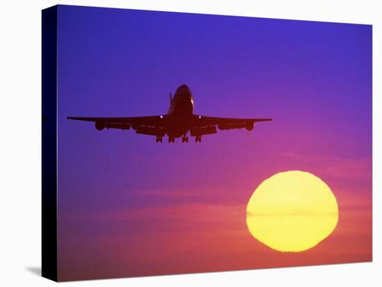 Airplane at Sunset-Mitch Diamond-Premier Image Canvas