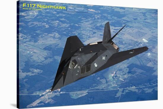 Airplane F-117 Nighthawk-null-Stretched Canvas