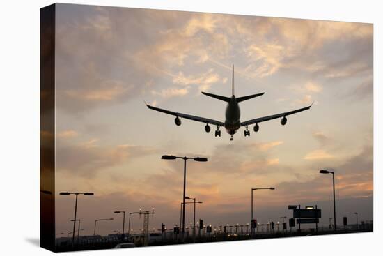 Airplane landing-Charles Bowman-Premier Image Canvas