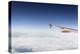 Airplane, Wing, Airbus A320 Above the Clouds, Sky, Horizon-Axel Schmies-Premier Image Canvas