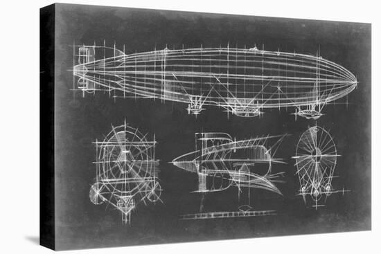 Airship Blueprint-Ethan Harper-Stretched Canvas