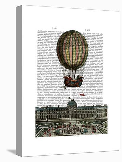 Airship over City-Fab Funky-Stretched Canvas