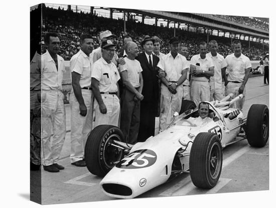 Aj Foyt in Lotus-Ford, Indianapolis 500, Indiana, USA, 1965-null-Premier Image Canvas
