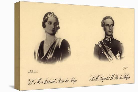 Ak S.M. Astrid Reine Des Belges, S.M. Léopold III. Roi Des Belges-German photographer-Premier Image Canvas