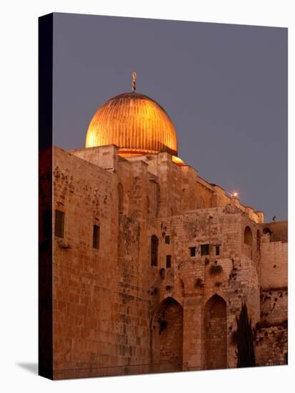 Al-Aqsa Mosque with the Dome of the Rock in the Background, Jerusalem, Israel-null-Premier Image Canvas