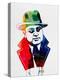 Al Capone Watercolor-Lora Feldman-Stretched Canvas