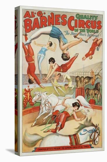 Al G. Barnes Circus - Quality Circus of the World Poster-null-Premier Image Canvas