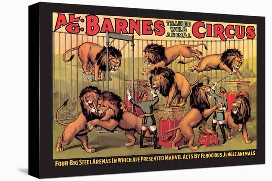 Al G. Barnes Trained Wild Animal Circus-null-Stretched Canvas