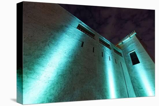 Al Hisn Fort, Museum, Illuminated, Sharjah Light Festival, Emirate of Sharjah-Axel Schmies-Premier Image Canvas