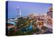 Al Quasr Hotel with Burj Al Arab at the Madinat Jumeirah Resort, Jumeirah Beach, Dubai-null-Stretched Canvas