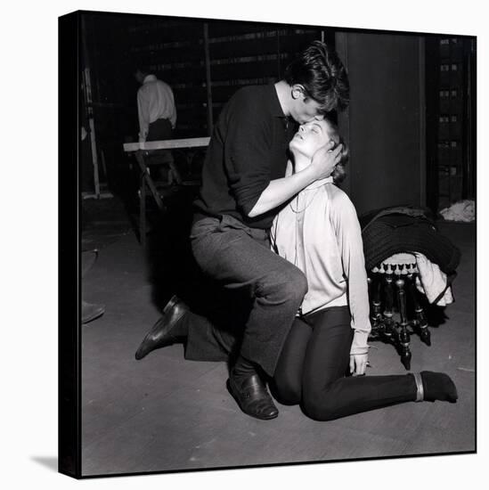 Alain Delon and Romy Schneider Kissing-Marcel Begoin-Premier Image Canvas