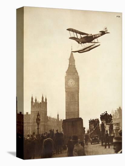 Alan Cobham Coming in to Land on the Thames at Westminster, London, 1926-English Photographer-Premier Image Canvas