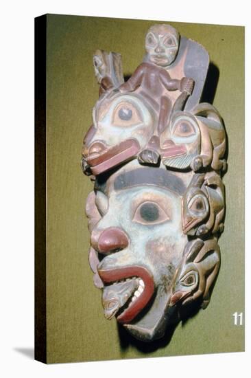 Alasa, Face Mask with fish from coming out of mouth, North American Indian-Unknown-Premier Image Canvas