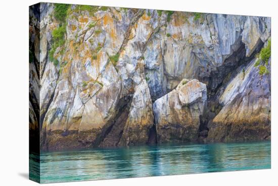 Alaska, Glacier Bay National Park. Cliff Reflects in Seawater-Jaynes Gallery-Premier Image Canvas