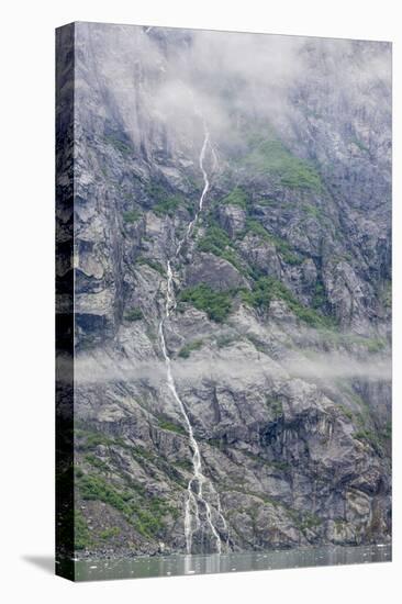 Alaska, Glacier Bay National Park. Waterfall Cascades Down Steep Cliff-Jaynes Gallery-Premier Image Canvas