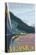 Alaska Railroad Scene, Fairbanks, Alaska-Lantern Press-Stretched Canvas