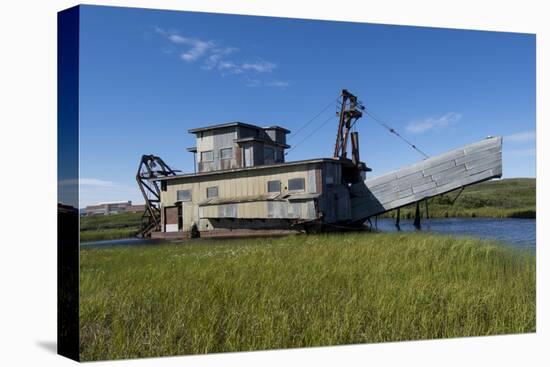 Alaska, Seward Peninsula, Nome. Swanberg Dredge, Gold Dredge-Cindy Miller Hopkins-Premier Image Canvas