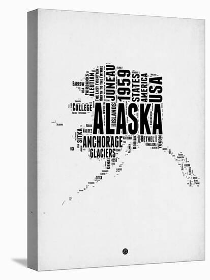 Alaska Word Cloud 2-NaxArt-Stretched Canvas