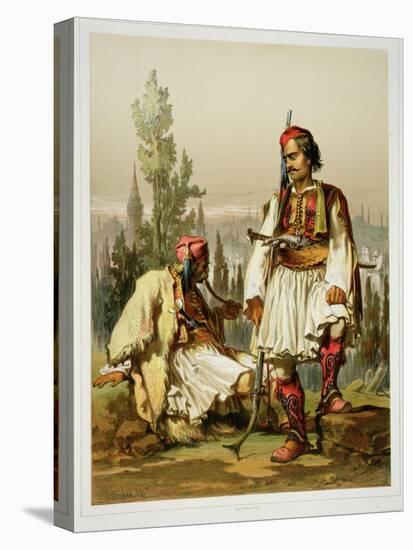 Albanians, Mercenaries in the Ottoman Army, Published by Lemercier, 1857-Amadeo Preziosi-Premier Image Canvas