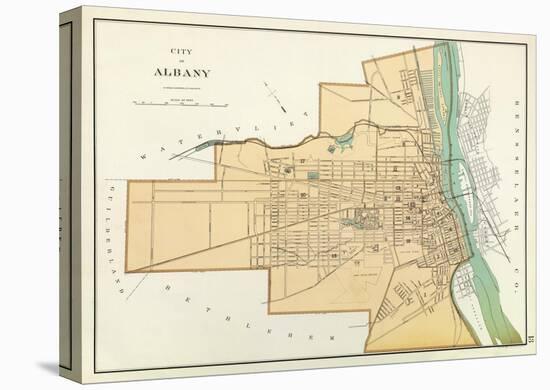 Albany, New York, c.1895-Joseph Rudolf Bien-Stretched Canvas