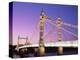 Albert Bridge, Chelsea, London, England-Steve Vidler-Premier Image Canvas