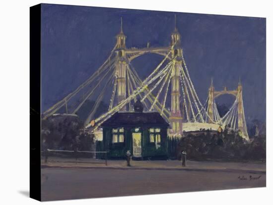 Albert Bridge - Night-Julian Barrow-Premier Image Canvas