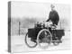 Albert De Dion on a Steam Tricycle, 1888-null-Premier Image Canvas