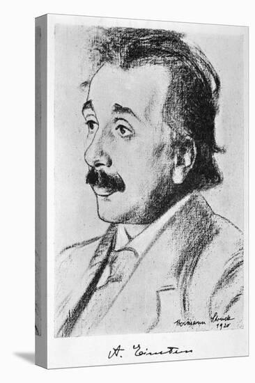Albert Einstein German Born Physicist in 1920-null-Stretched Canvas