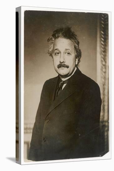 Albert Einstein German Born Physicist Winner of the Nobel Prize for Physics in 1921-null-Stretched Canvas