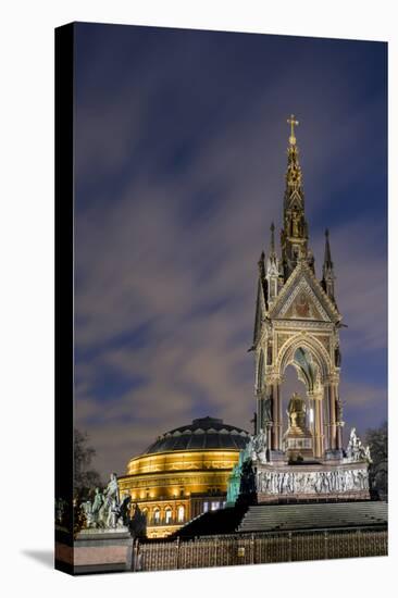 Albert Memorial and Albert Hall at dusk, Kensington, London, England, United Kingdom, Europe-Charles Bowman-Premier Image Canvas