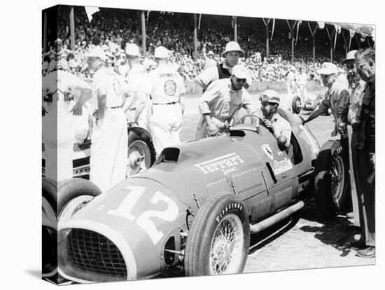 Alberto Ascari at the Wheel of a 4.5 Litre Ferrari, Indianapolis, 1952-null-Premier Image Canvas