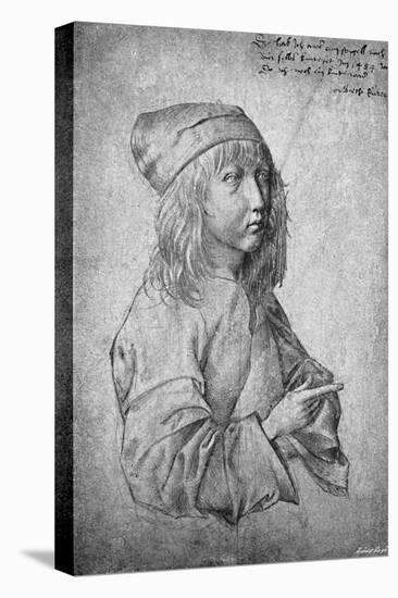 'Albrecht Durer at the age of thirteen. From a drawing by himself', 1484, (1906)-Albrecht Durer-Premier Image Canvas