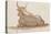 Album : un boeuf (?) couché et esquisse d'une tête de cheval-Jacques-Louis David-Premier Image Canvas