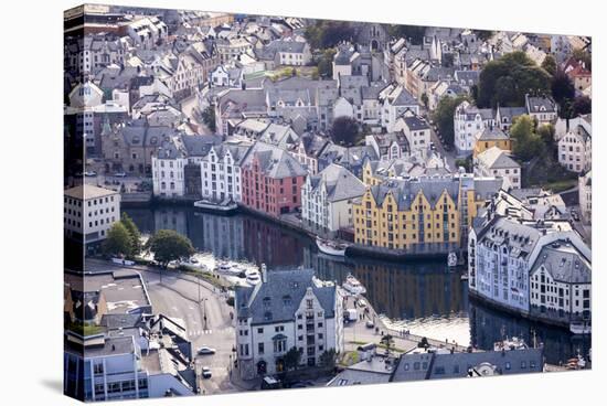 Ålesund, Møre Og Romsdal County, Norway: The Citiy Center Viewed From The Aksla Viewpoint-Axel Brunst-Premier Image Canvas