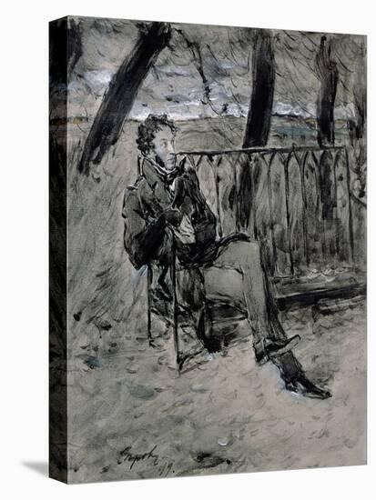 Alexander Pushkin-Valentin Aleksandrovich Serov-Premier Image Canvas