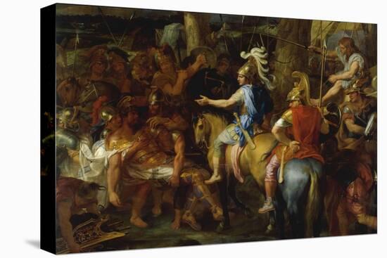 Alexander the Great and Poros-Charles Le Brun-Premier Image Canvas