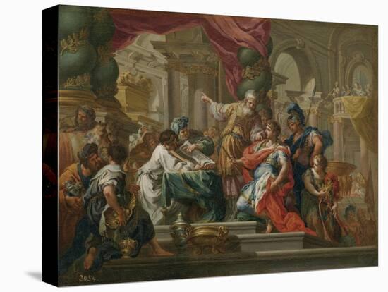 Alexander the Great in the Temple of Jerusalem-Sebastiano Conca-Premier Image Canvas