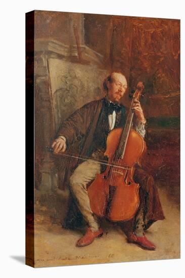 Alexandre Batta, the Cellist, 1855-Jean-Louis Ernest Meissonier-Premier Image Canvas