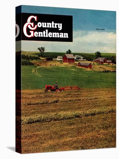 "Alfalfa Field," Country Gentleman Cover, July 1, 1948-Herb Zeck-Premier Image Canvas