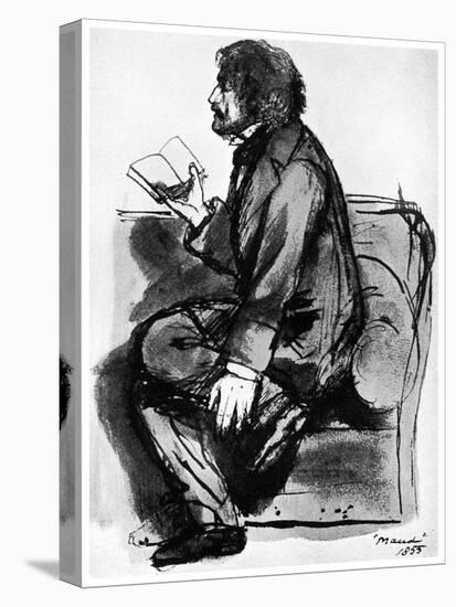 Alfred, Lord Tennyson, British Poet, 1855-Dante Gabriel Rossetti-Premier Image Canvas