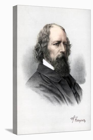 Alfred Tennyson, 1st Baron Tennyson, English Poet, C1890-Petter & Galpin Cassell-Premier Image Canvas