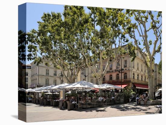 Alfresco Restaurants, Place De L'Horloge, Avignon, Provence, France, Europe-Peter Richardson-Premier Image Canvas