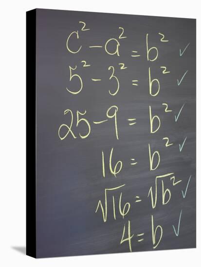 Algebra Equation on Blackboard-null-Premier Image Canvas